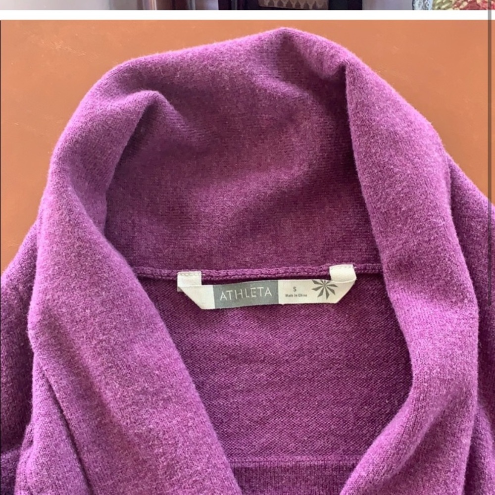 Purple athleta cardigan